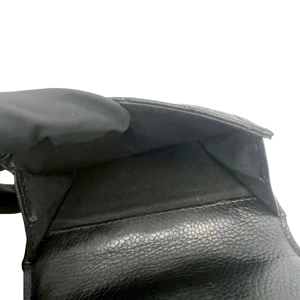 CHANEL Authentic Black Caviar Leather Wallet - Picture 10 of 10